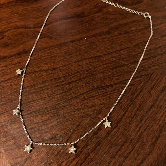 Star Charm on Silver Chain Necklace - Picture 2 of 6